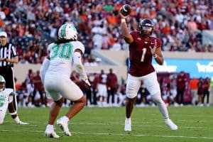 Virginia Tech QB Kyron Drones