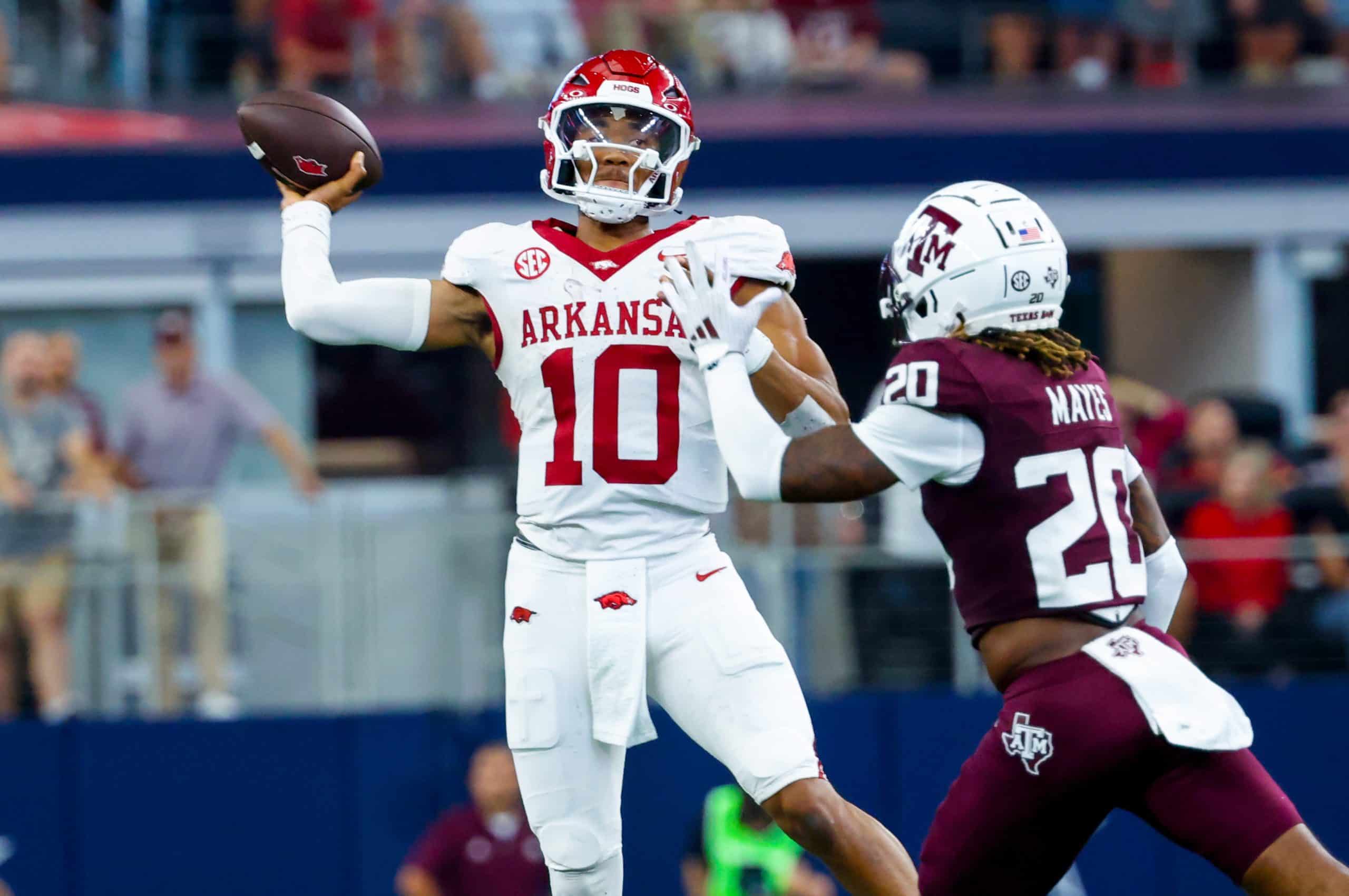 Arkansas Razorbacks QB Taylen Green