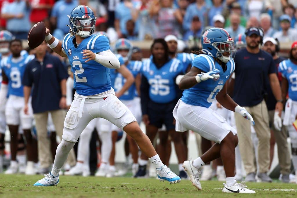 Ole Miss Rebels QB Jaxson Dart